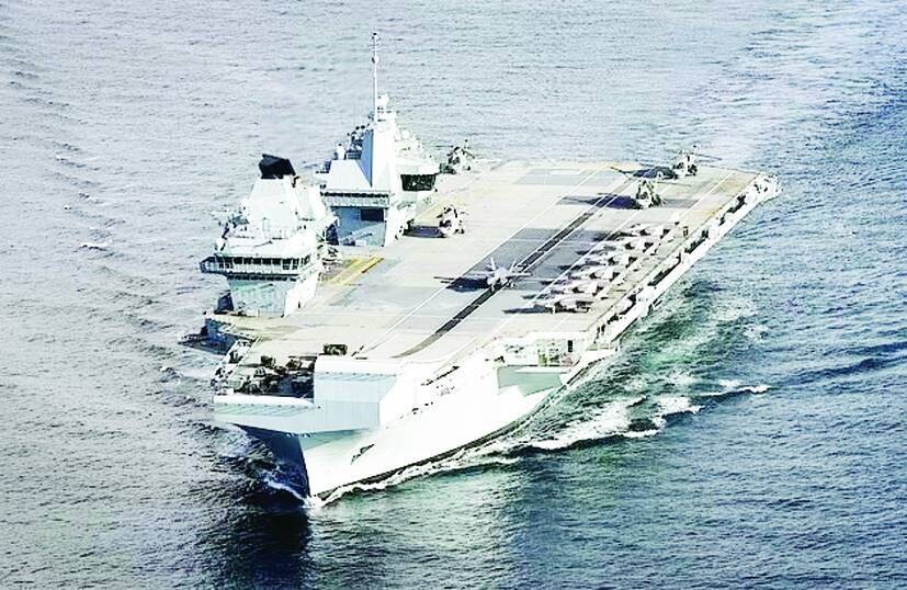 英国航母进入地中海