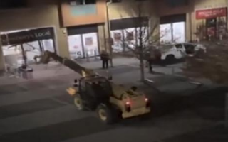 Thieves Steal ATM with Crane in Milton Keynes