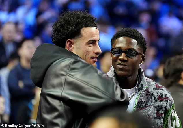 Football Stars Attend Basketball Game in London