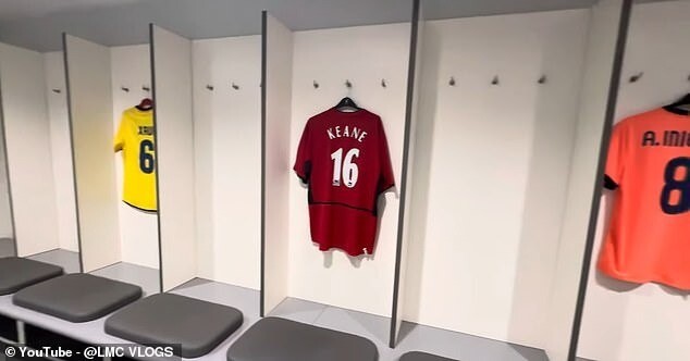 Strange Sight: Manchester United Legends Jerseys in Locker Room