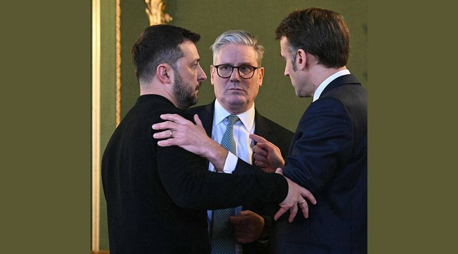 Zelensky Arrives at UK Prime Minister's Residence