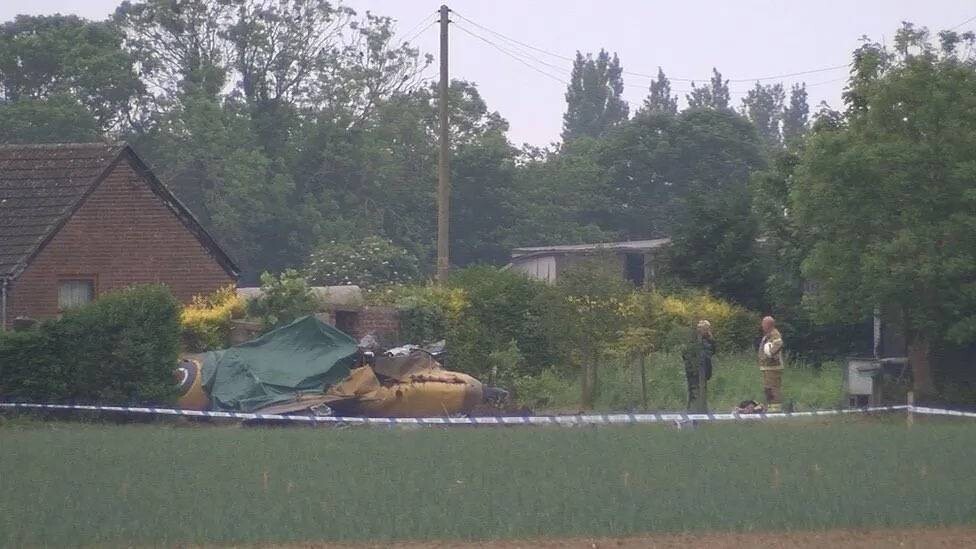 Пилот королевских воздушных сил погиб в результате крушения самолета Spitfire