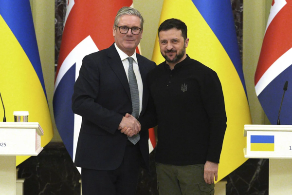 UK Prime Minister Backs Ukrainian President