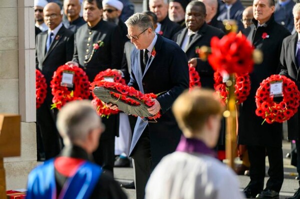 British Prime Minister Keir Starmer leads Remembrance Sunday ceremony in London