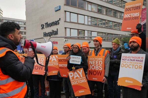 New Doctors' Strike Begins in England
